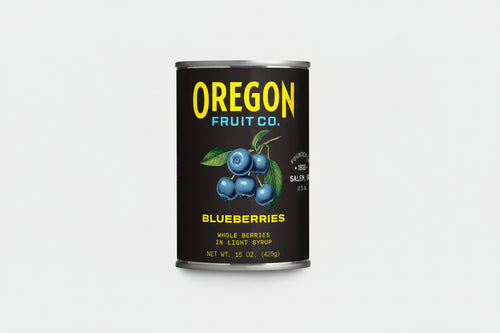 Oregon Fruit Blueberries in Light Syrup – Premium Baking Berries Made in Oregon | 15 oz Cans (1–8 Pack)