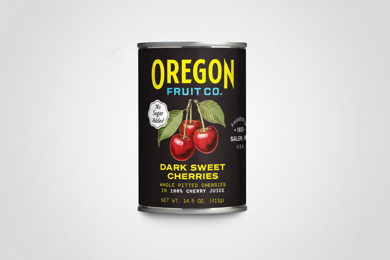 Oregon Dark Sweet Cherries in 100% Cherry Juice – Premium Baking Cherries | 15 oz Cans (1–8 Pack)