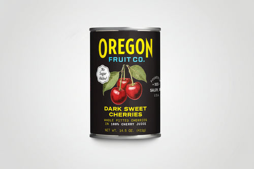 Oregon Dark Sweet Cherries in 100% Cherry Juice – Premium Baking Cherries | 15 oz Cans (1–8 Pack)