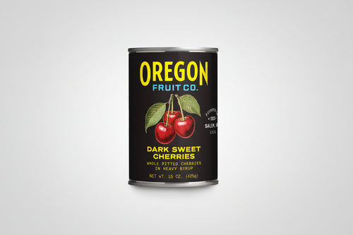 Oregon Fruit Dark Sweet Cherries in Heavy Syrup – Premium Dessert Cherries | 15 oz Cans (1–8 Pack)